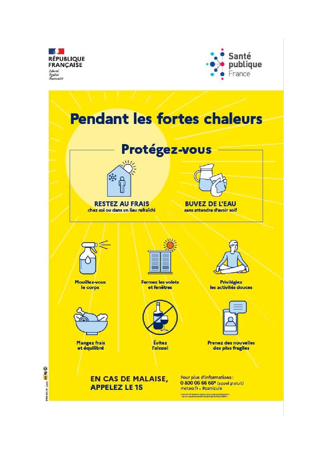 VIGILANCE JAUNE CANICULE A PARTIR DU 26/06/2025