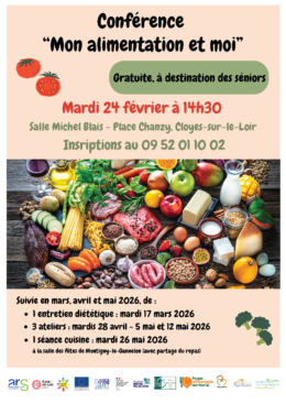 Conférence « Mon alimentation et moi »