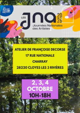 Journées Nationales des Artistes : Ouverture de l&rsquo;atelier de Françoise Decorse