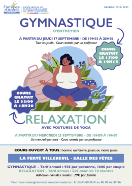 GYM YOGA | FAMILLE RURALES